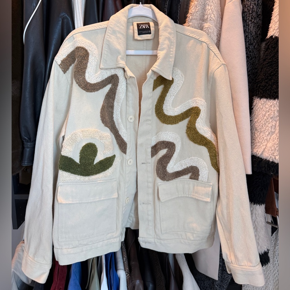 Zara Embossed Patches Jacket (Men’s or Women’s)